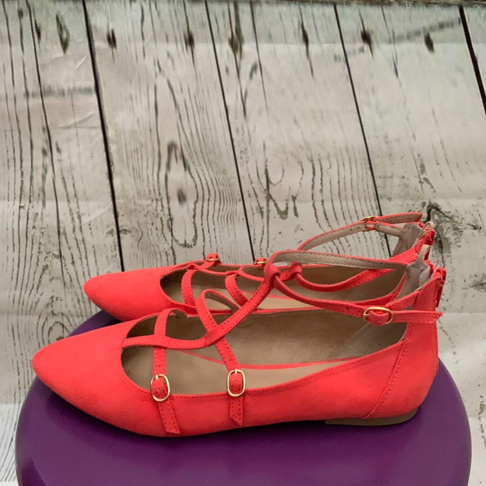 Old Navy | Coral Ballet Flats with Strap